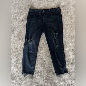 Old Navy size 14 black, ripped Jean